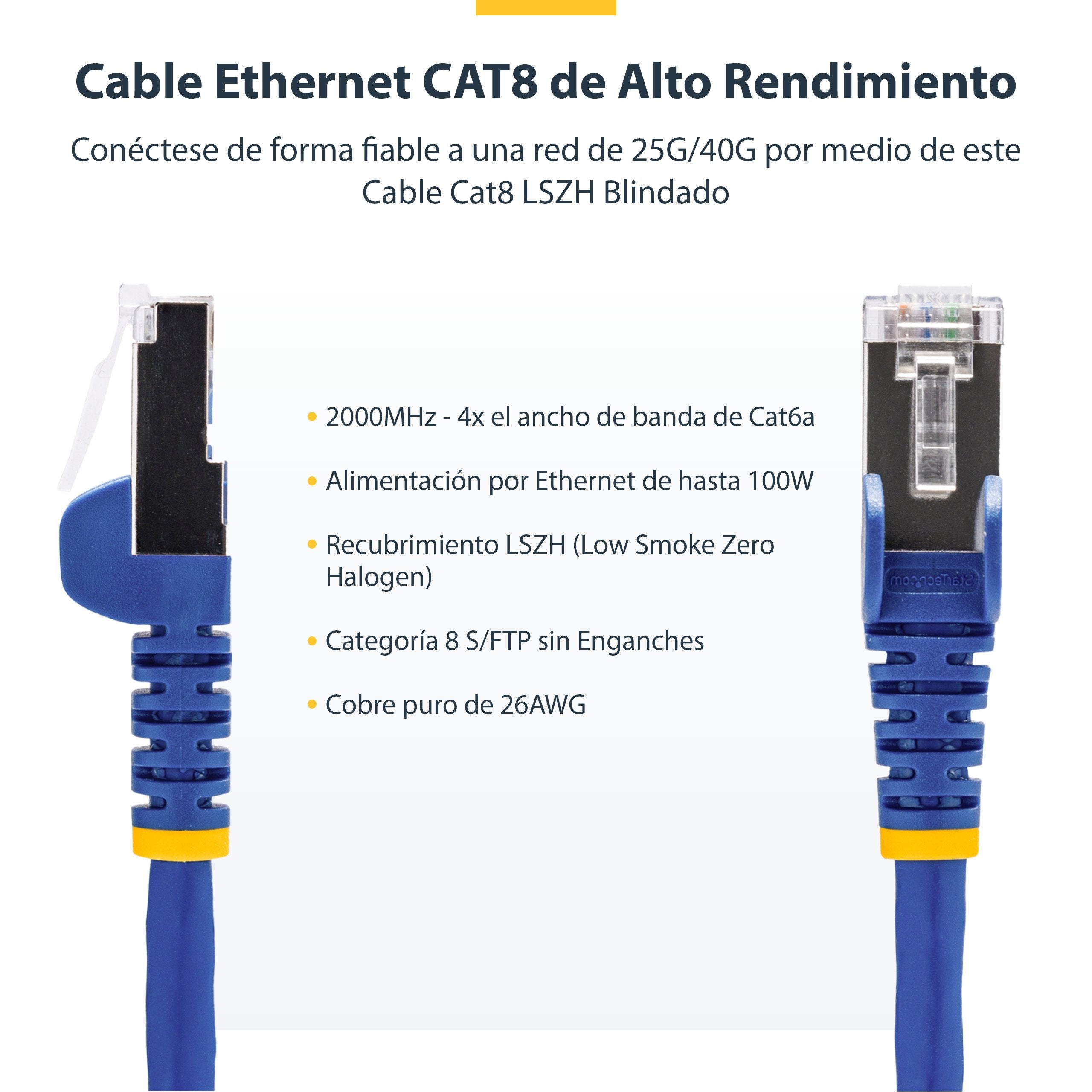 EAN 65030908573 - StarTech.com NLBL-50C-CAT8-PATCH cable de red 0,5 m S/FTP (S-STP) imagen 5