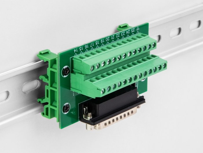D-Sub 25 Pin Buchse Zu Terminalblock Für Hutschiene