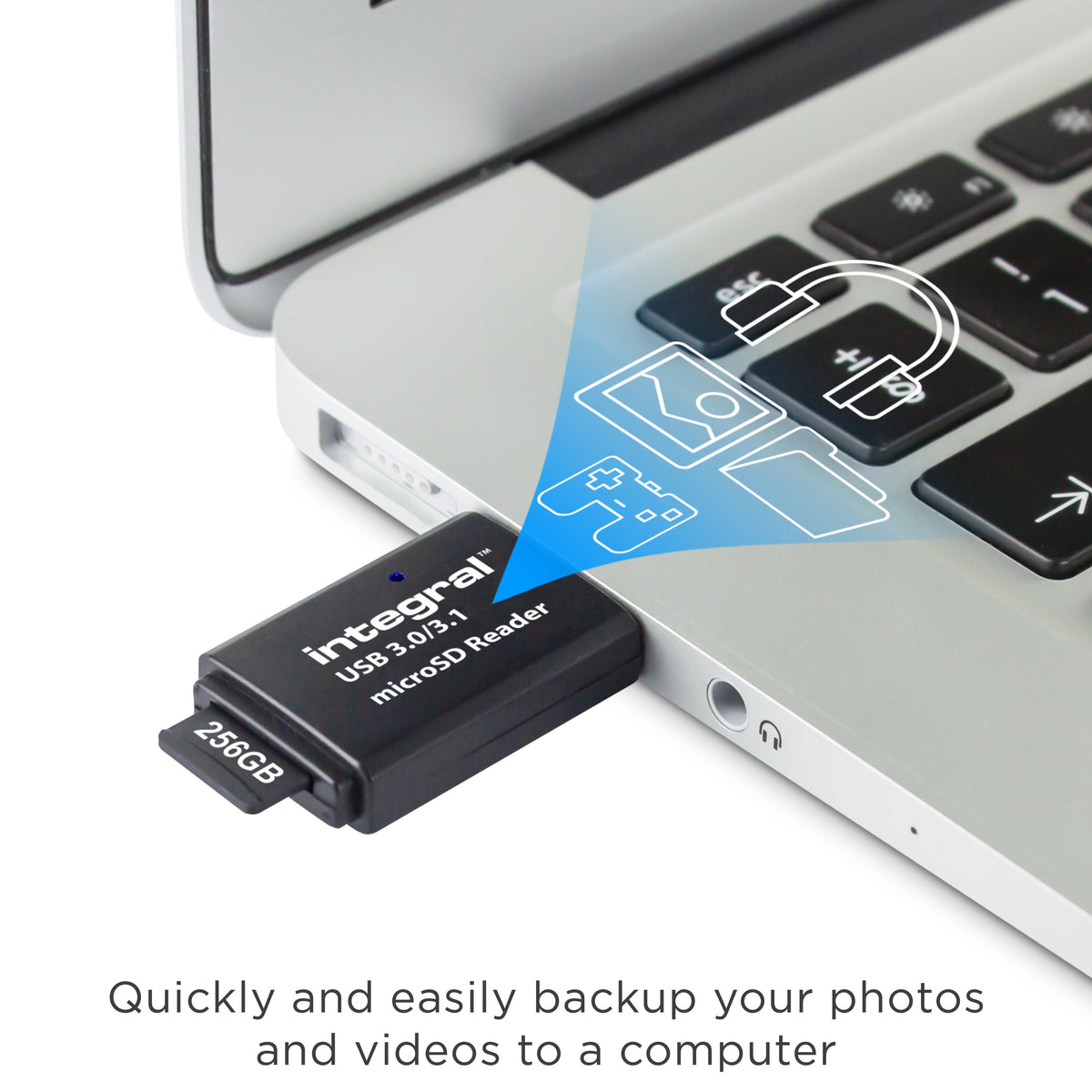 Lector De Tarjetas Usb-A 3.0 Integral Single Slot (Negro)