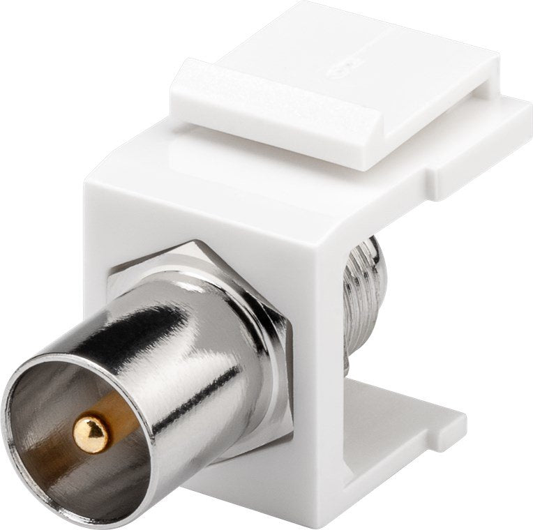 Modulo Keystone Tv/Sat Iec (Antena) Macho > Tipo F Hembra  16.2mm