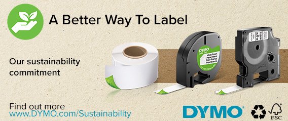 Dymo D1 - Etiquetas Durable - Blanco Sobre Naranja - 12mm X 3m