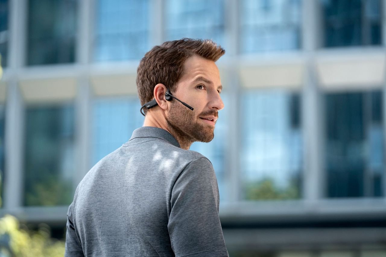 Auriculares Shokz Opencomm2 Bluetooth Knochenschall Usb C Port