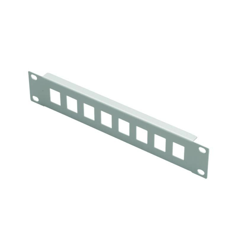 1u 10" Patch Panel For  Keystone - 8-Port White