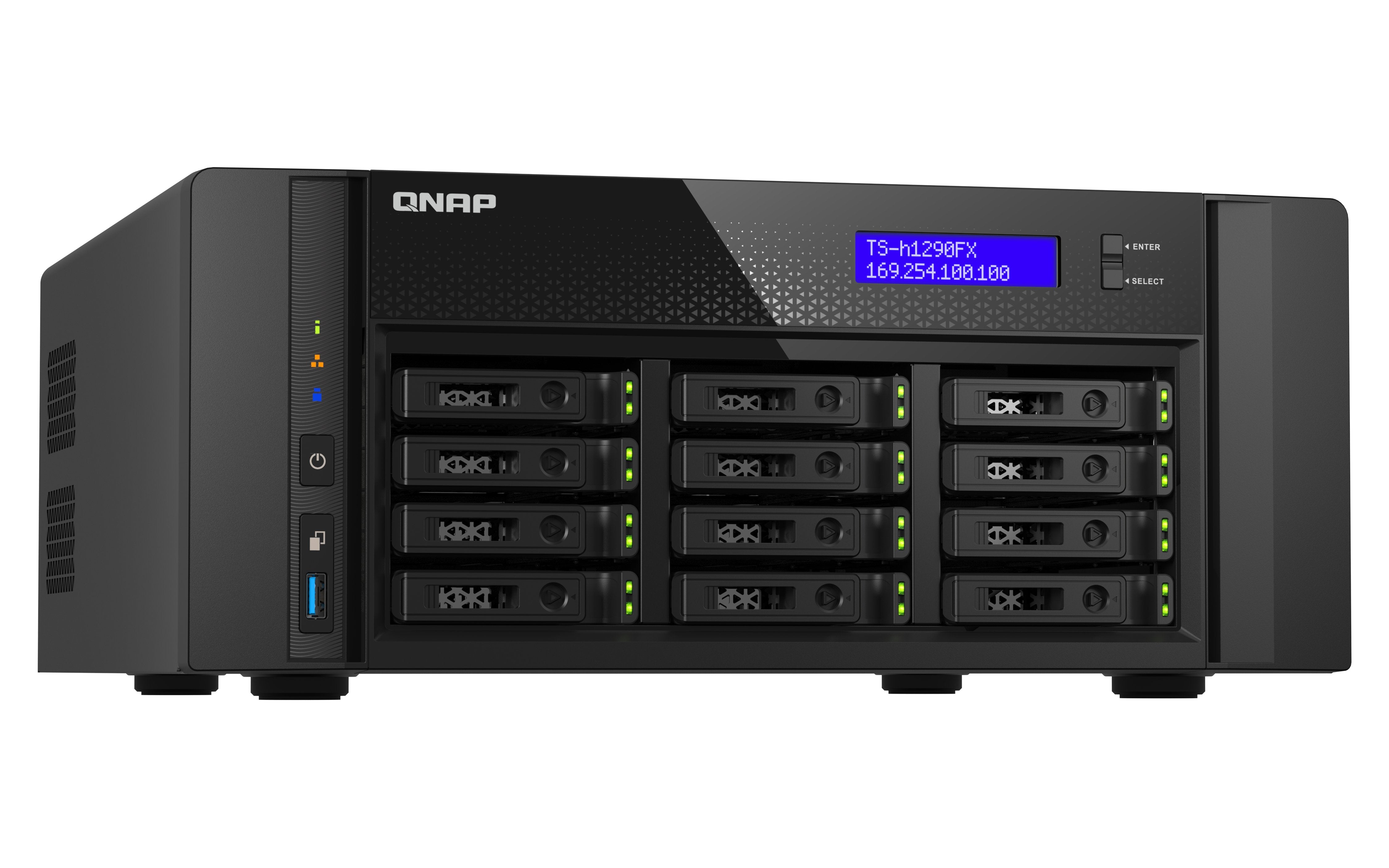 EAN 4711103080511 - QNAP TS-h1290FX NAS Torre EPYC 7232P 64 GB DDR4 0 TB QuTS hero Negro imagen 2