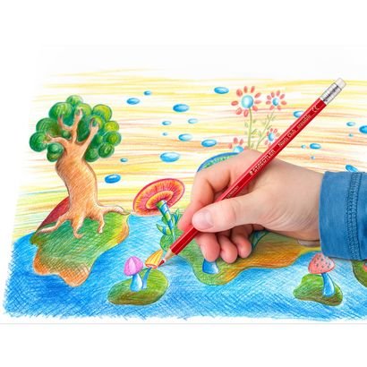 Staedtler Lápices De Colores Noris Borrable En Estuche De 24
