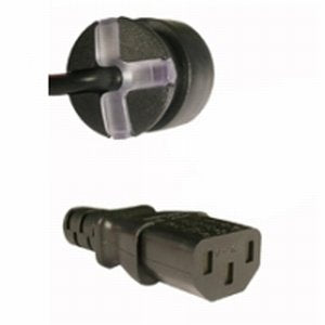Smartplug Dk-Netkabel Sort  3,0m, Lige Apparatstik M/Jord