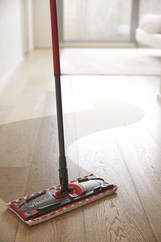 EAN 8001940011479 - Vileda SuperMocio Revolution Sistema mopa, fregona y cubo Tanque individual Negro, Rojo, Blanco imagen 11