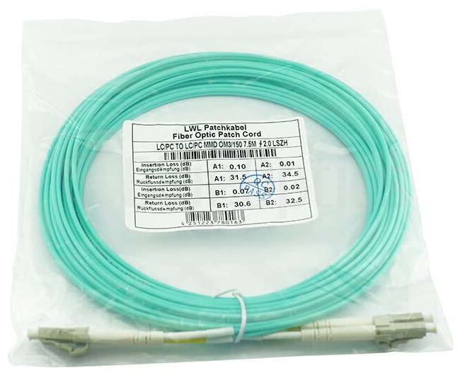 Blueoptics Lwl Cable De Red Lc / Lc Mm Om3 Aqua 30,0m