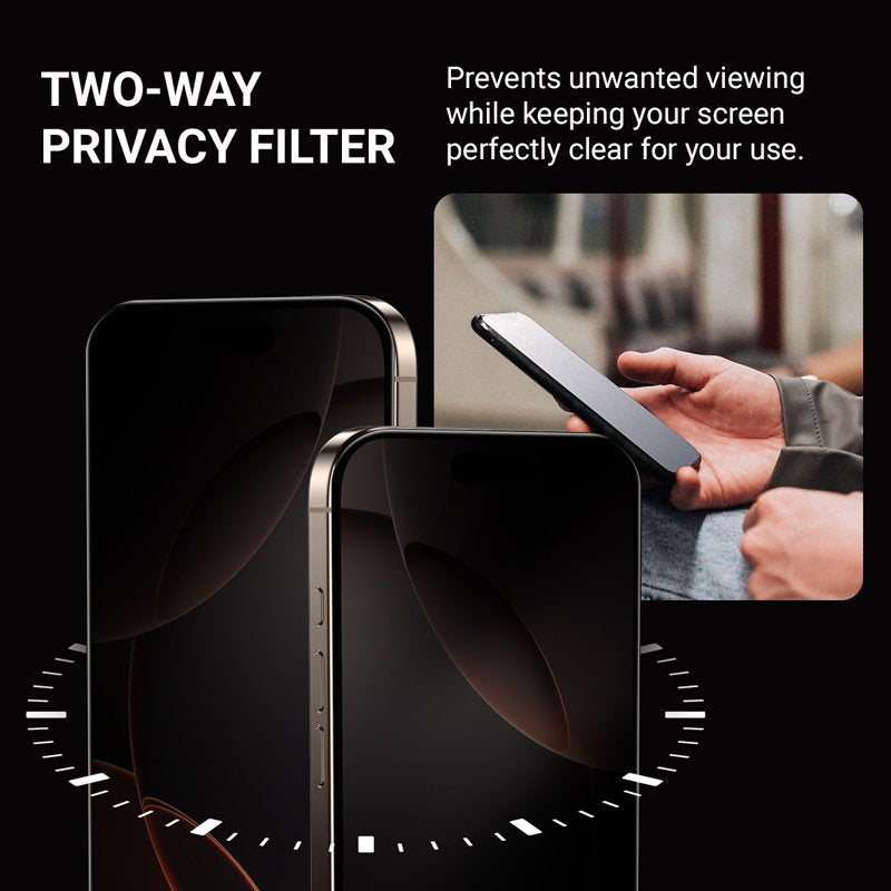 Templado Cristal Prywatyzujace Privacy 3d Armour Glass Para Iphone 18 Pro