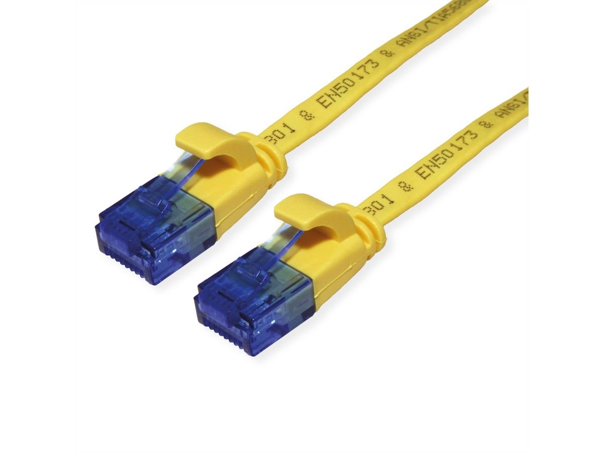 Value Cable De Red Cat.6a (Class Ea) Utp, Extra-Flach, Gelb, 5 M