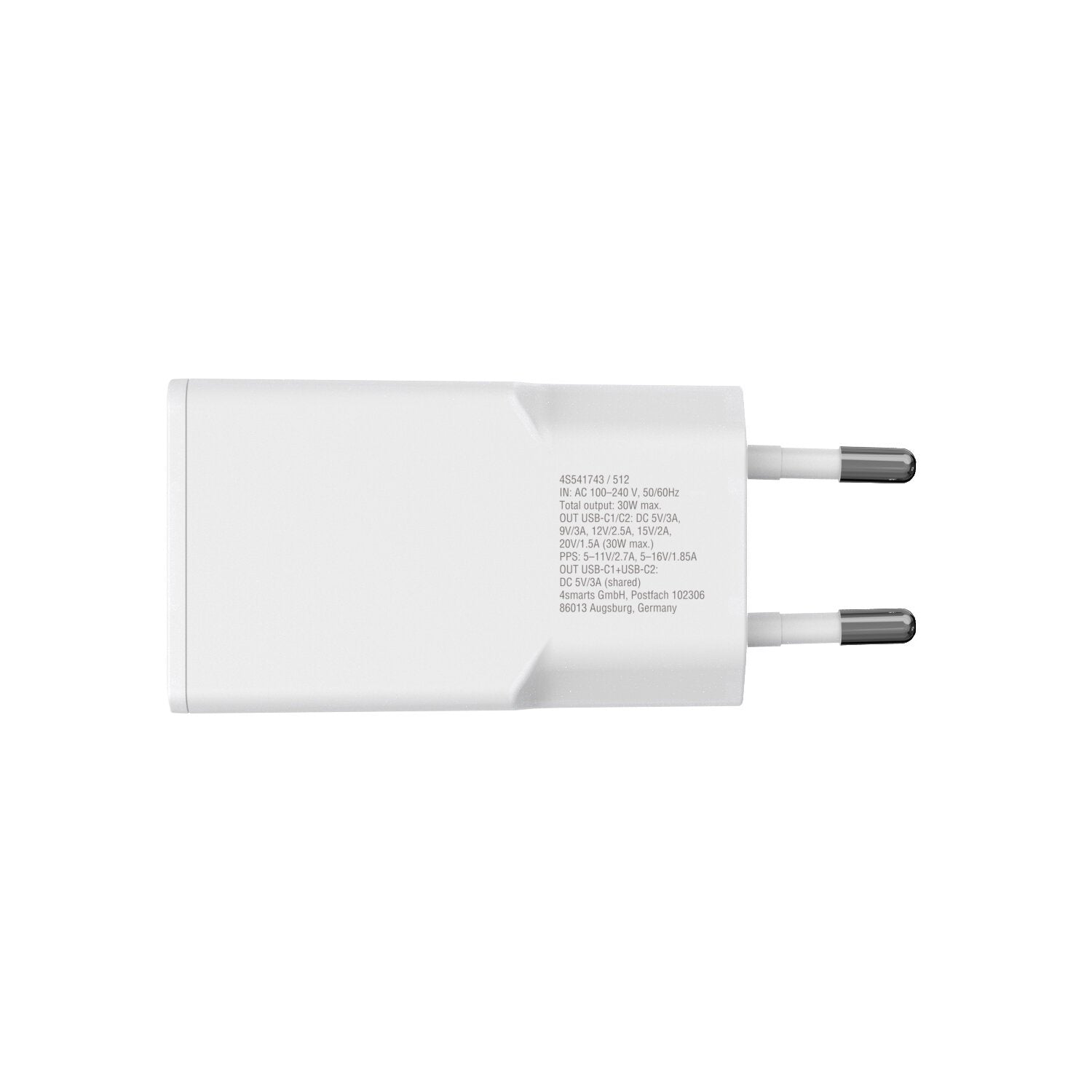 EAN 4252011913374 - 4smarts 541743 cargador de dispositivo móvil Universal Blanco Corriente alterna Carga rápida Interior imagen 5