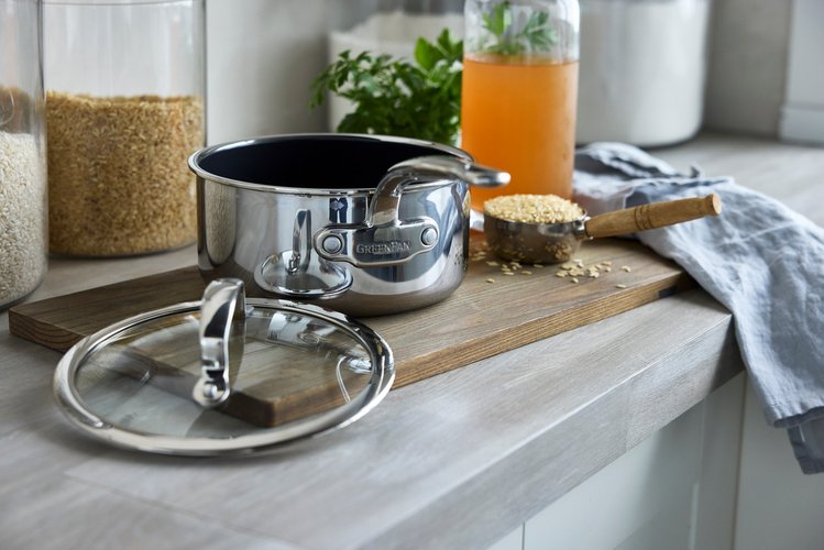 Greenpan Premiere Casserole Set 3-Piece Stainless Steel