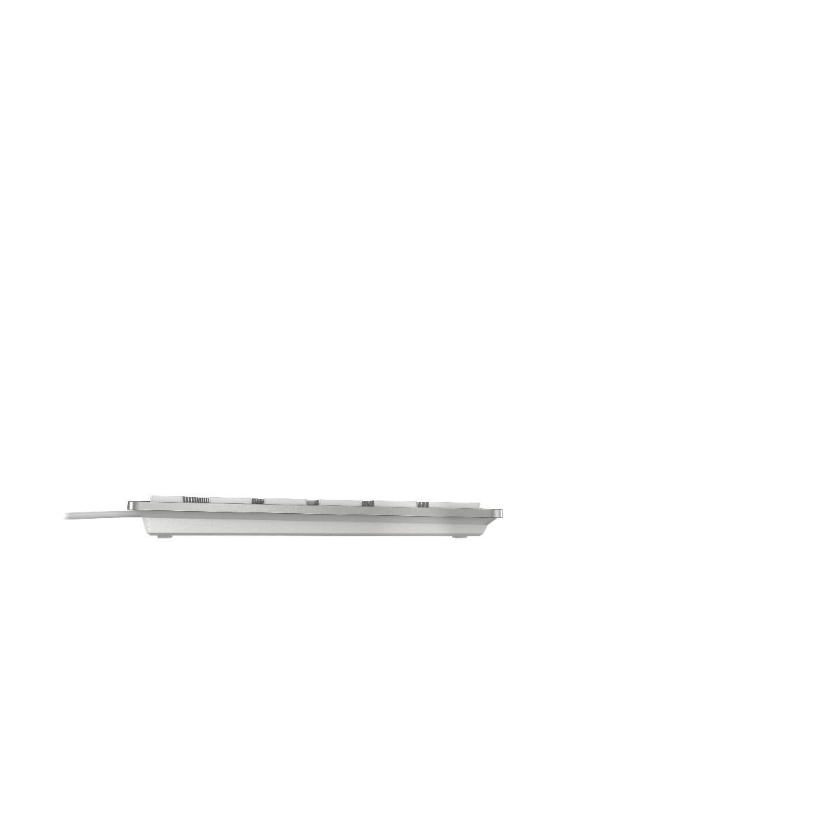 EAN 4025112094422 - CHERRY KC 6000 Slim teclado Universal USB AZERTY Belga Plata, Blanco imagen 2