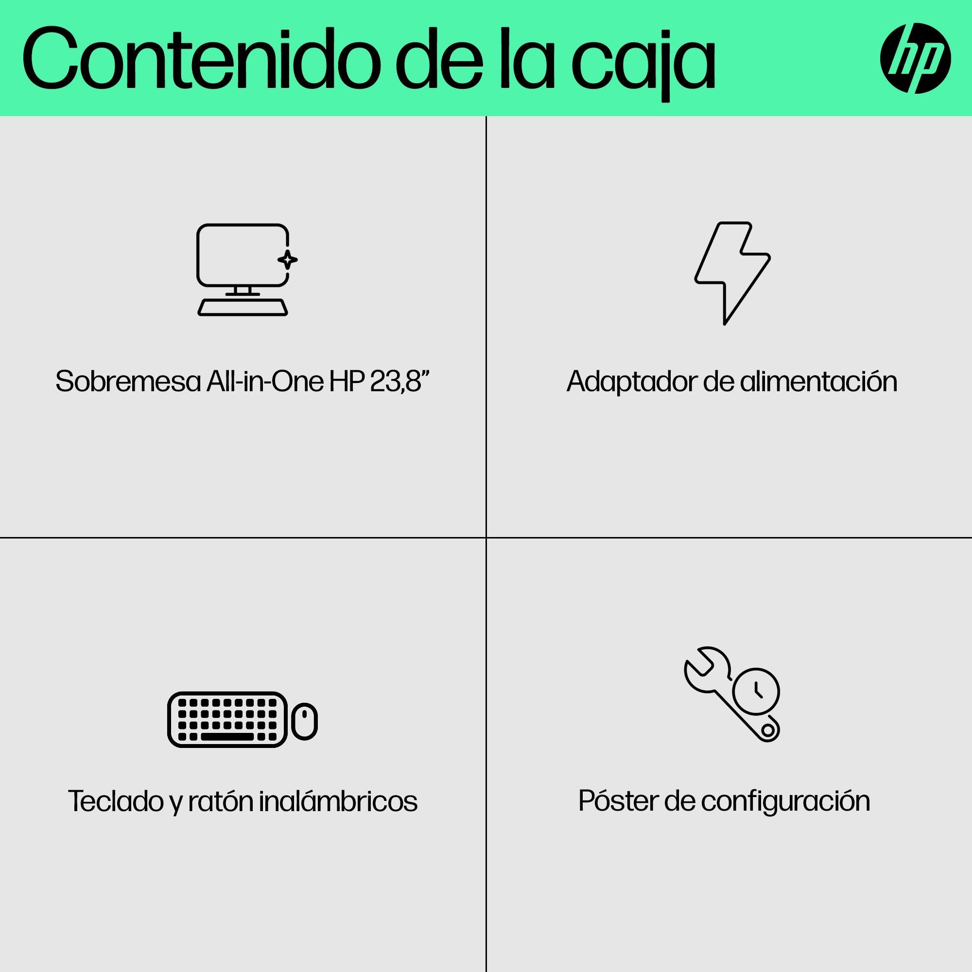 All In One Hpc Hp Aio 24-Cr0135ns I5-1334u 16gb 512gb 23.8" Fhd Tact W11h