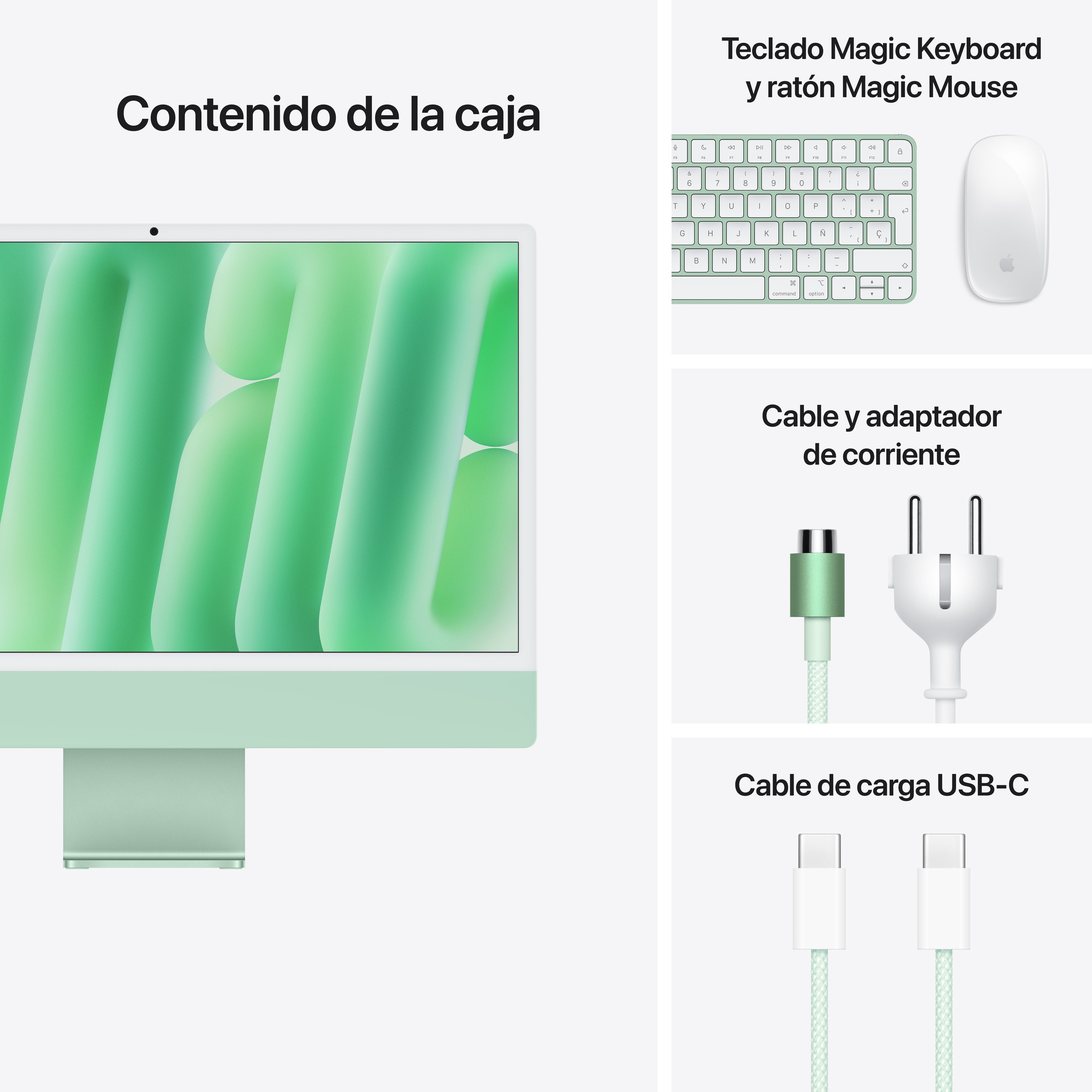 EAN 195949597022 - Apple iMac Apple M M4 59,7 cm (23.5") 4480 x 2520 Pixeles PC todo en uno 16 GB 512 GB SSD macOS Sequoia Wi imagen 9