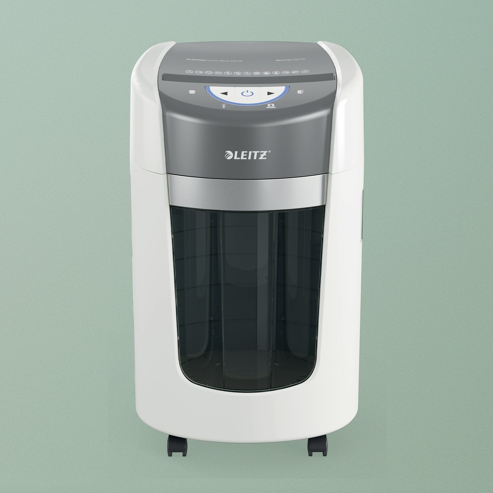 Leitz Iq Optimax Home Office 225 Triturador De Papel Microcorte 58 Db Gris, Blanco