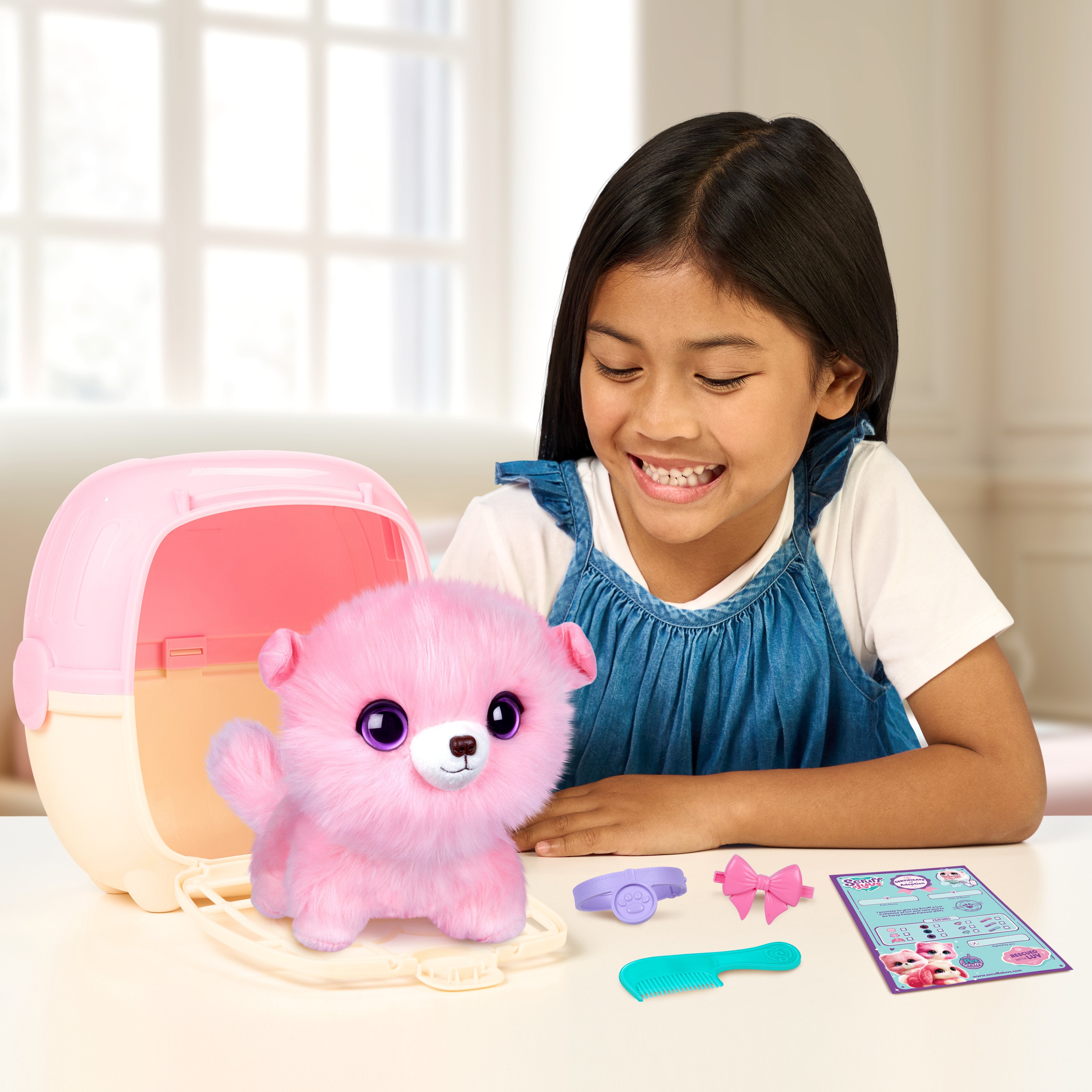 Moose Toys Ltd. Scruffaluvs - Pet Scruffs Einzelpack Rosa (Sortierter Artikel) 30326