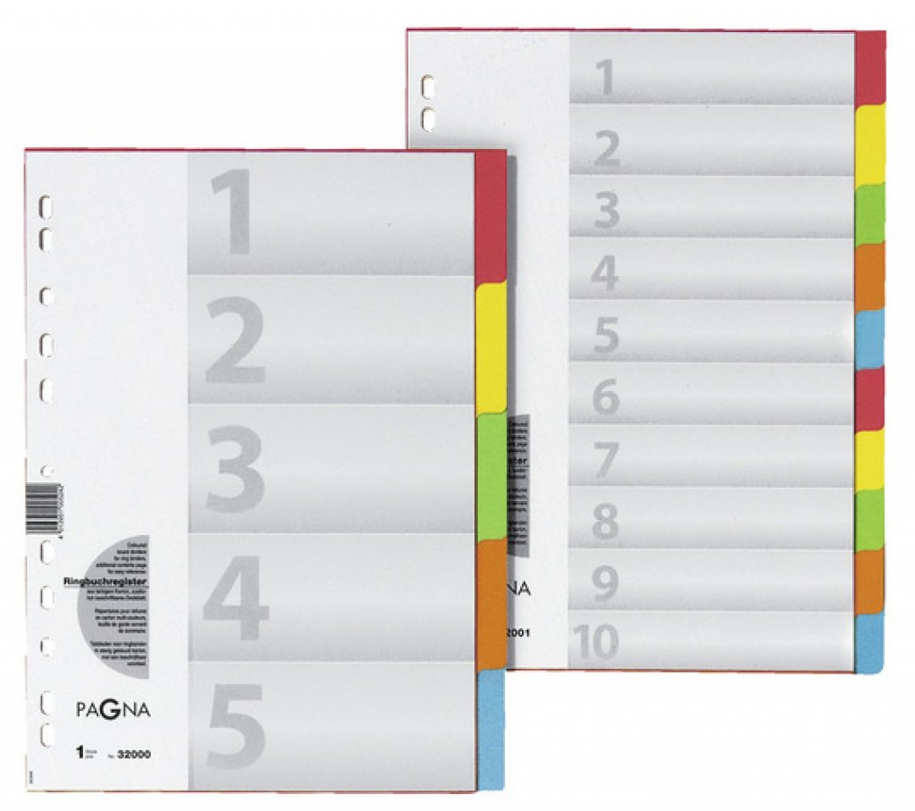 Pagna Regimer A4 Xxl 10tlg. 5-Farbig 25 Mk