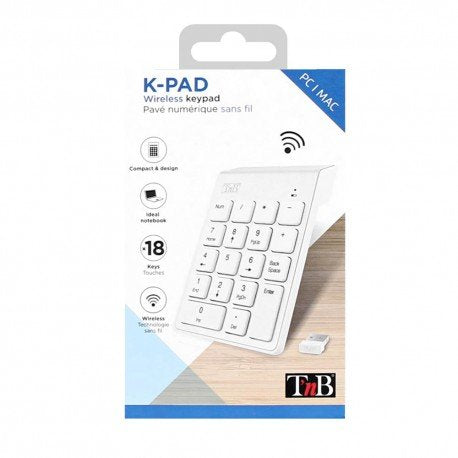 Tnb Teclado Numerico Inalambrico Gris - Wireless Keypad - Grey