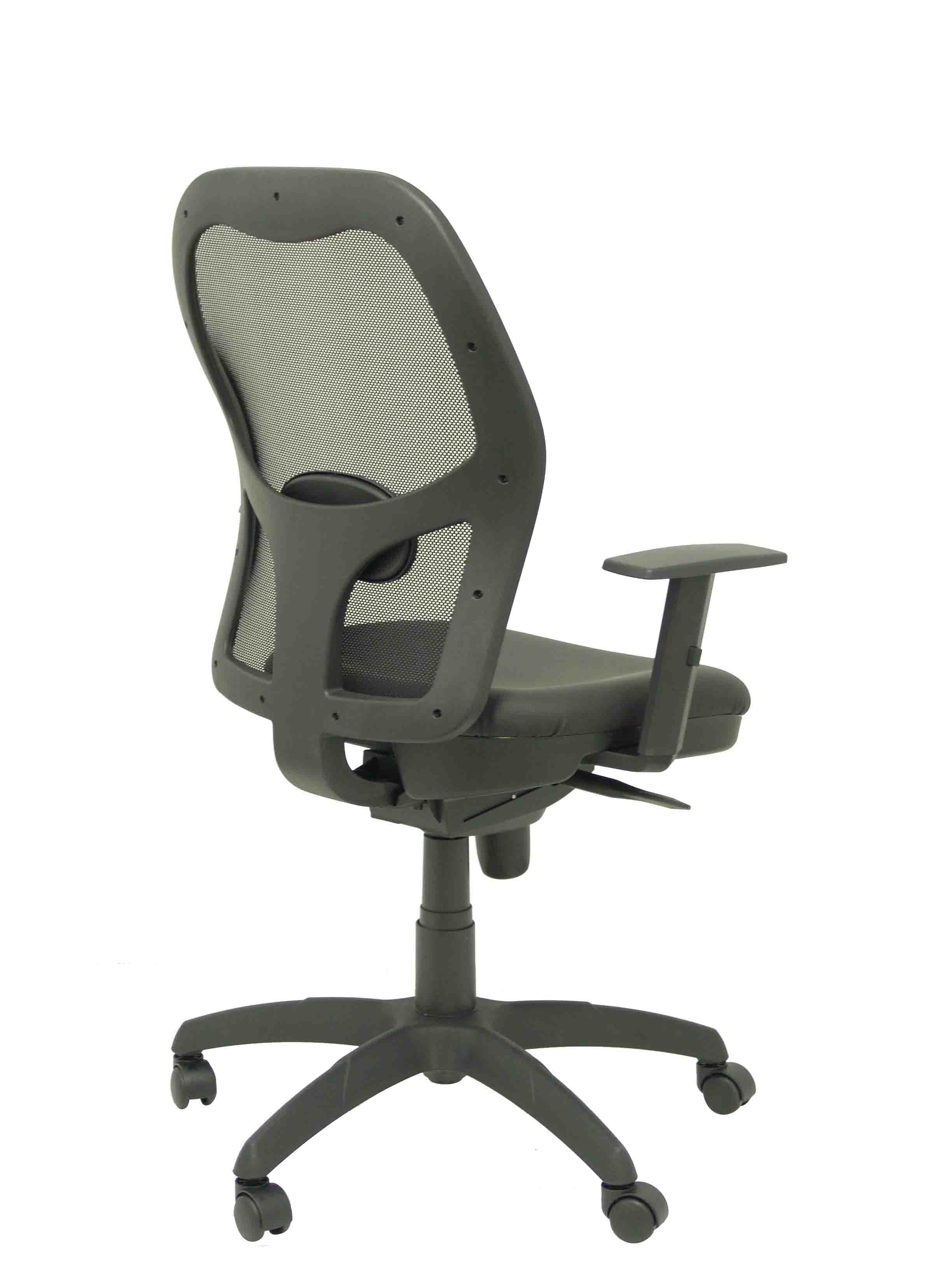 Silla Jorquera Malla Negra Asiento Similpiel Negr