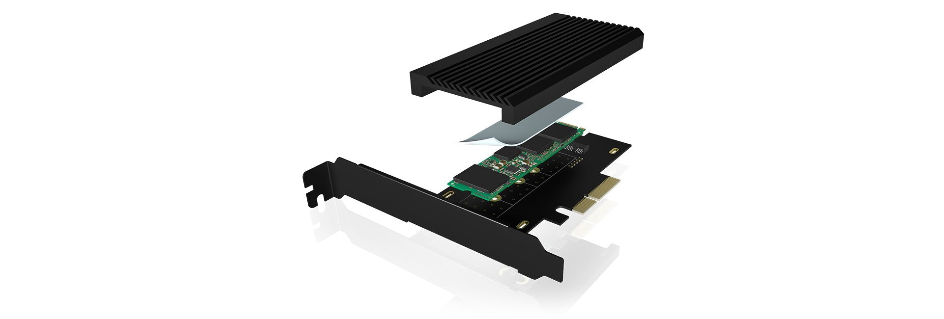 Icy Box Tarjeta De Extensión Pcie Con Conector M.2 M-Key Para Un Ssd Nvme