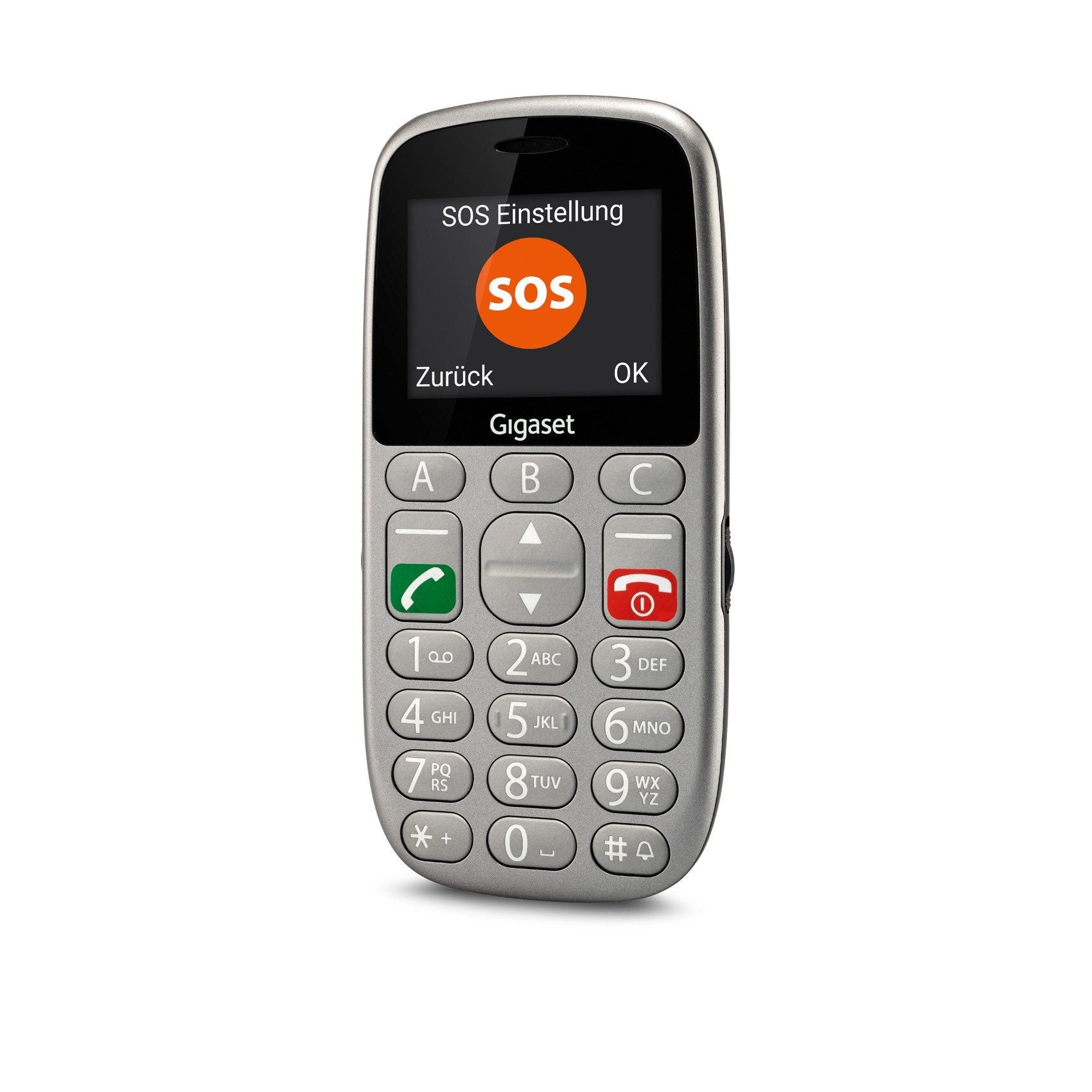 Movil Smartphone Gigaset Life Series Gl390 Gris 2.2/ Microsd Hasta 32gb / 800 Mah / Sos / Base Carga