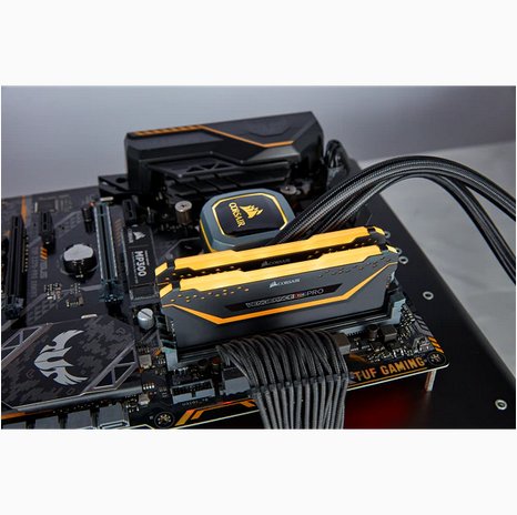 Memoria Ram Corsair Cmw16gx4m2e3200c16 Vengeance Rgb Pro Series Led 16gb 2x8gb 3200mhz Ddr4 Cl16 Black