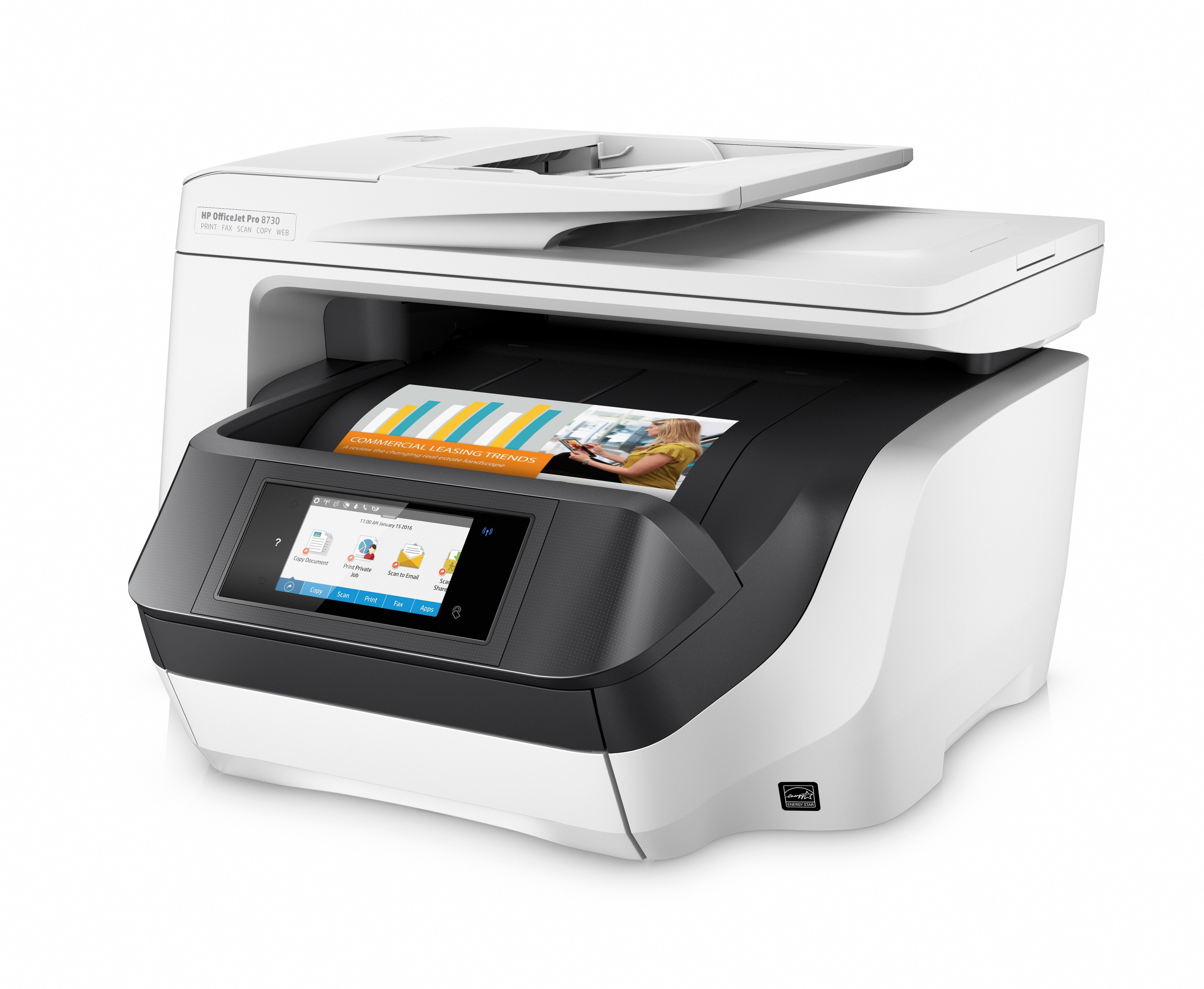 EAN 0889894310675 - HP OfficeJet Pro 8730 All-in-One Printer Inyección de tinta térmica A4 2400 x 1200 DPI 24 ppm imagen 3