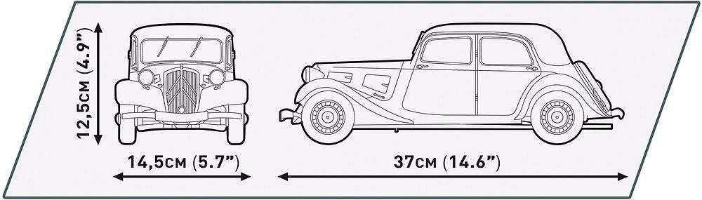 Juguete De Construcción Cobi Citroen Traction Avant 11cv 1938 - Executive Edition, Escala 1:12 300723