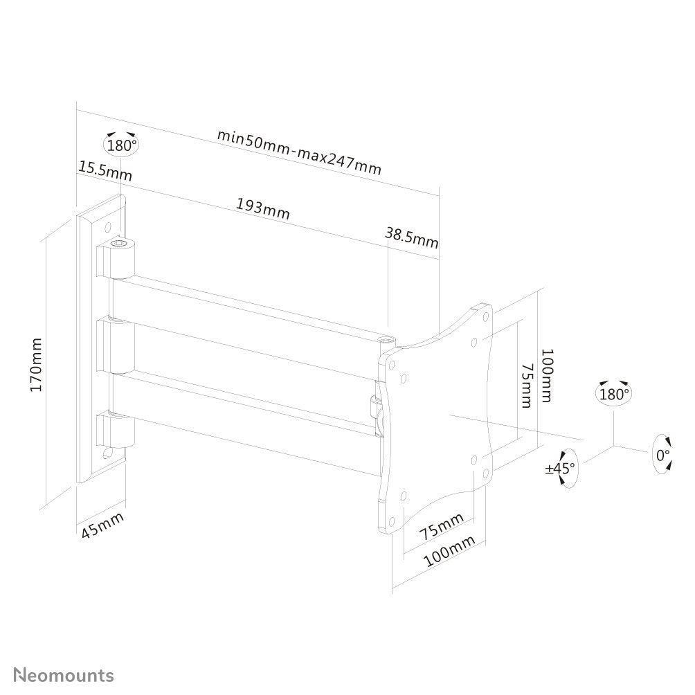 Newstar Soporte De Pared Para Monitor/Tv