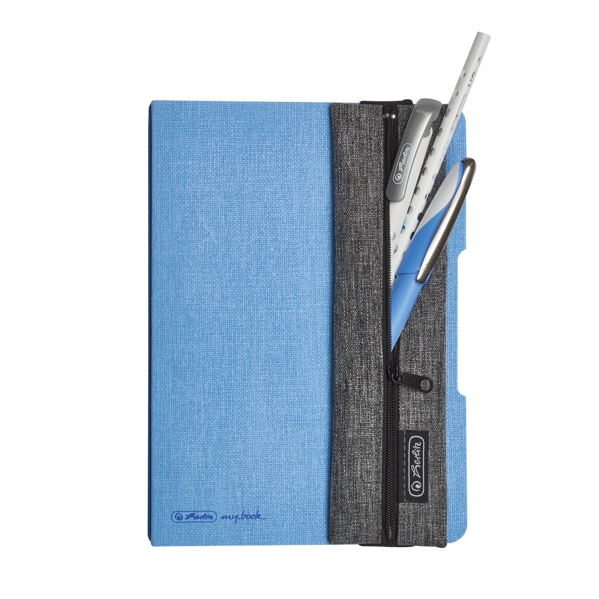 Herlitz 50033294 Caja De Lápices Estuche Suave Tela Gris