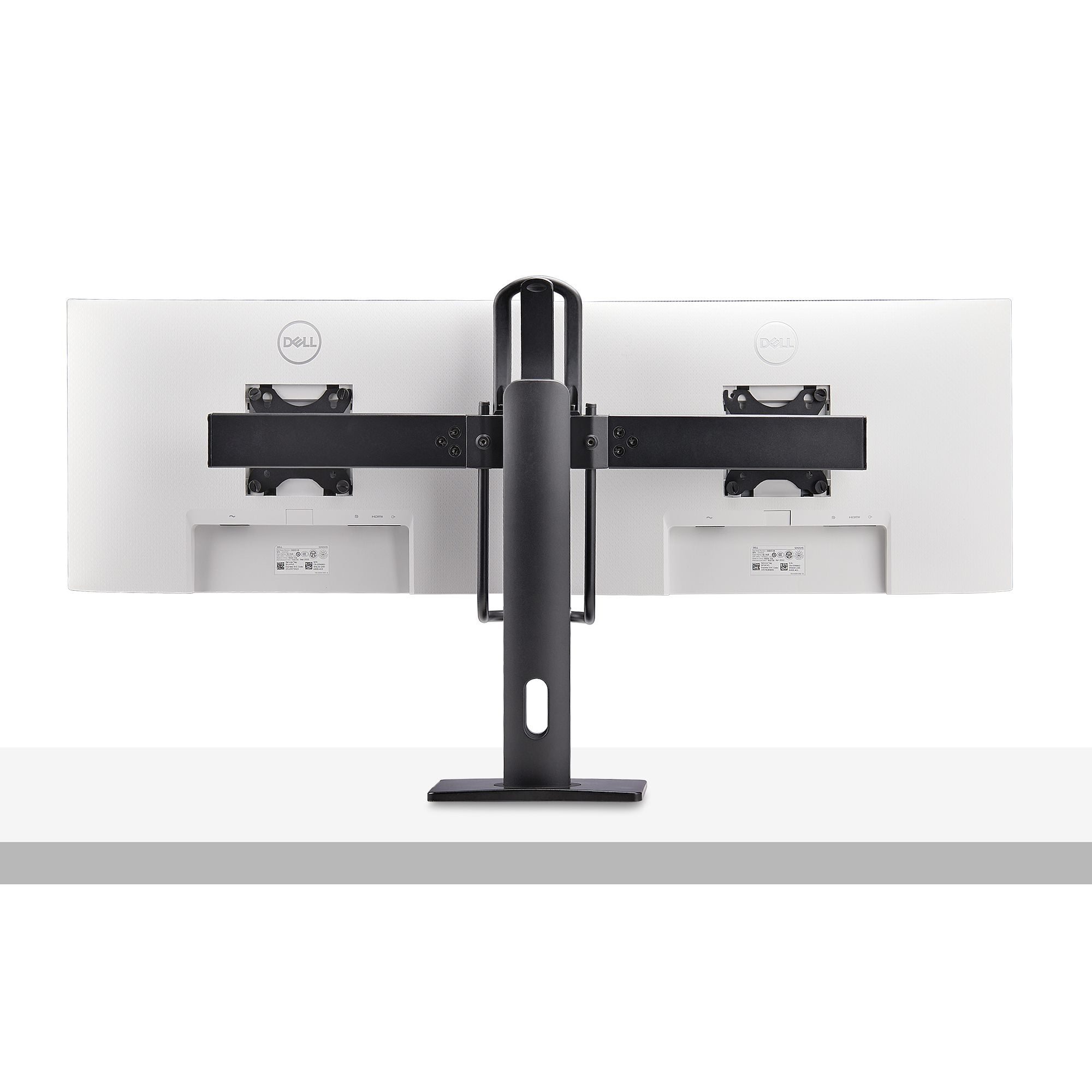 Startech.Com Crossbar Dual Monitor Desk Stand, Double 27inch Screens/Vesa Aufstellung - Für 2 Monitore - Negro