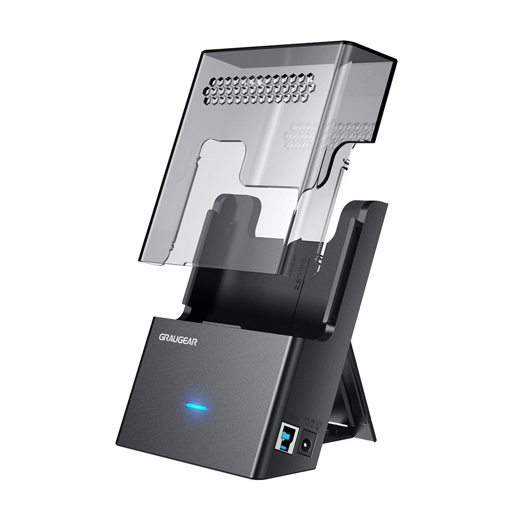 Grisgear Dock-Caja Para 3,5" 2,5" Hdd Ssd, Usb3.2 Gen1