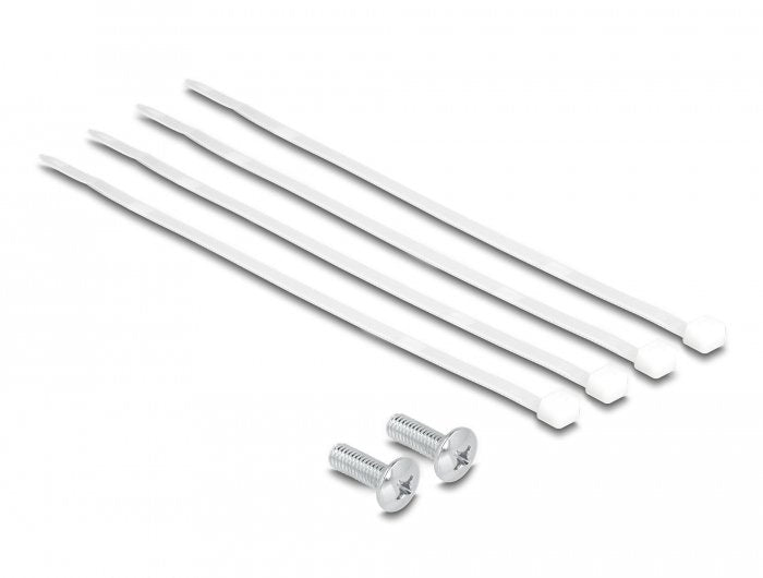 Delock Panel De Conexiones De 10" De 8 Puertos Cat.6a 0,5u Gris