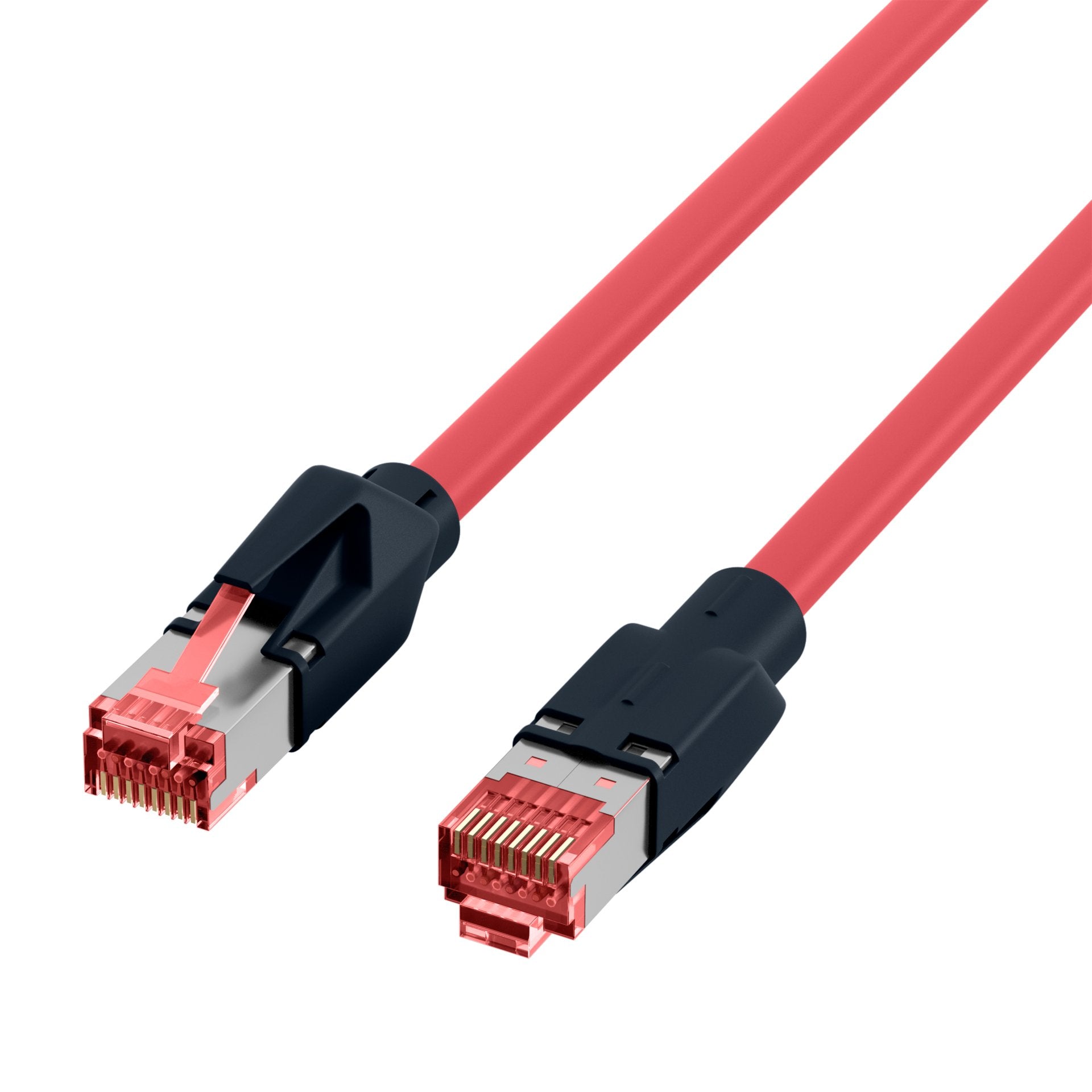 Rj45 Cable De Red Cat.6a S Ftp Pur Draka Uc900 Tm21 Rojo 0,25m
