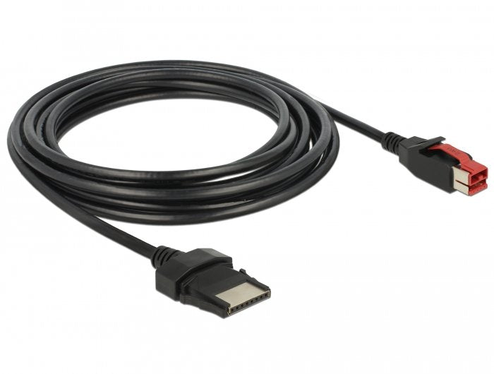 Delock Powerojousb Cable Stecker 24 V > 8 Pin Stecker 4 M Für Pos Drucker Und Terminals