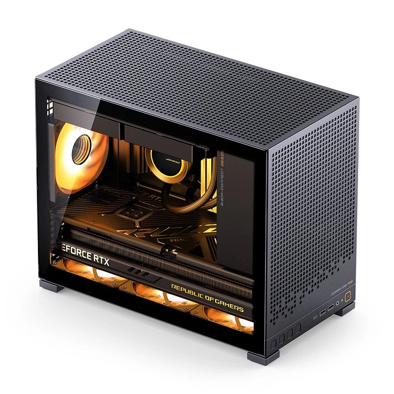 Jonsbo D32 Pro Negro Pc-Gehäuse, Mini-Gehäuse, Matx, Tempered Glass - Schwarz