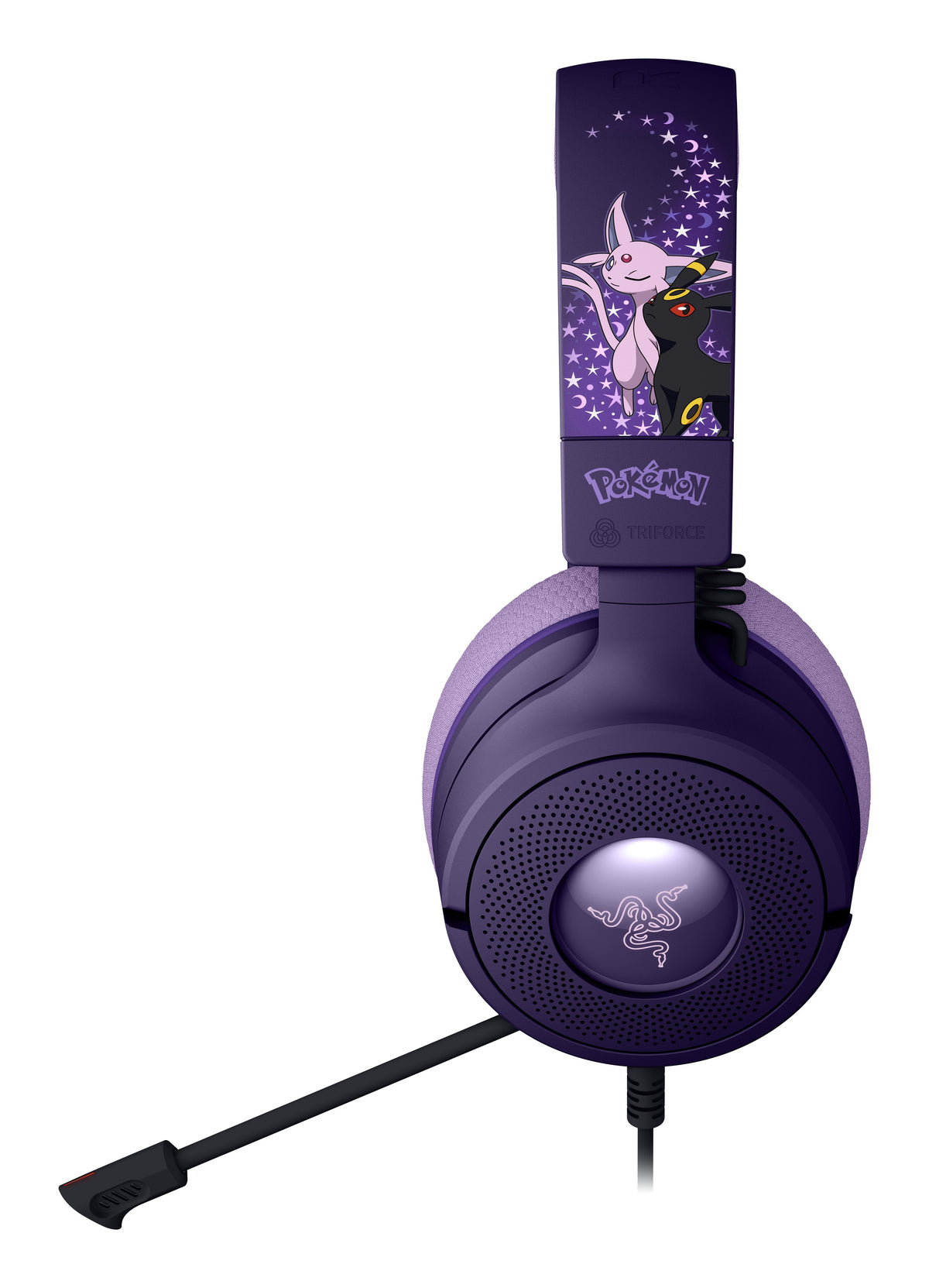 Auriculares Razer Kraken V4 X  Espeon & Umbreon Edition Alámbrico Diadema Juego Usb Type-C / Usb Type-A Púrpura, Negro