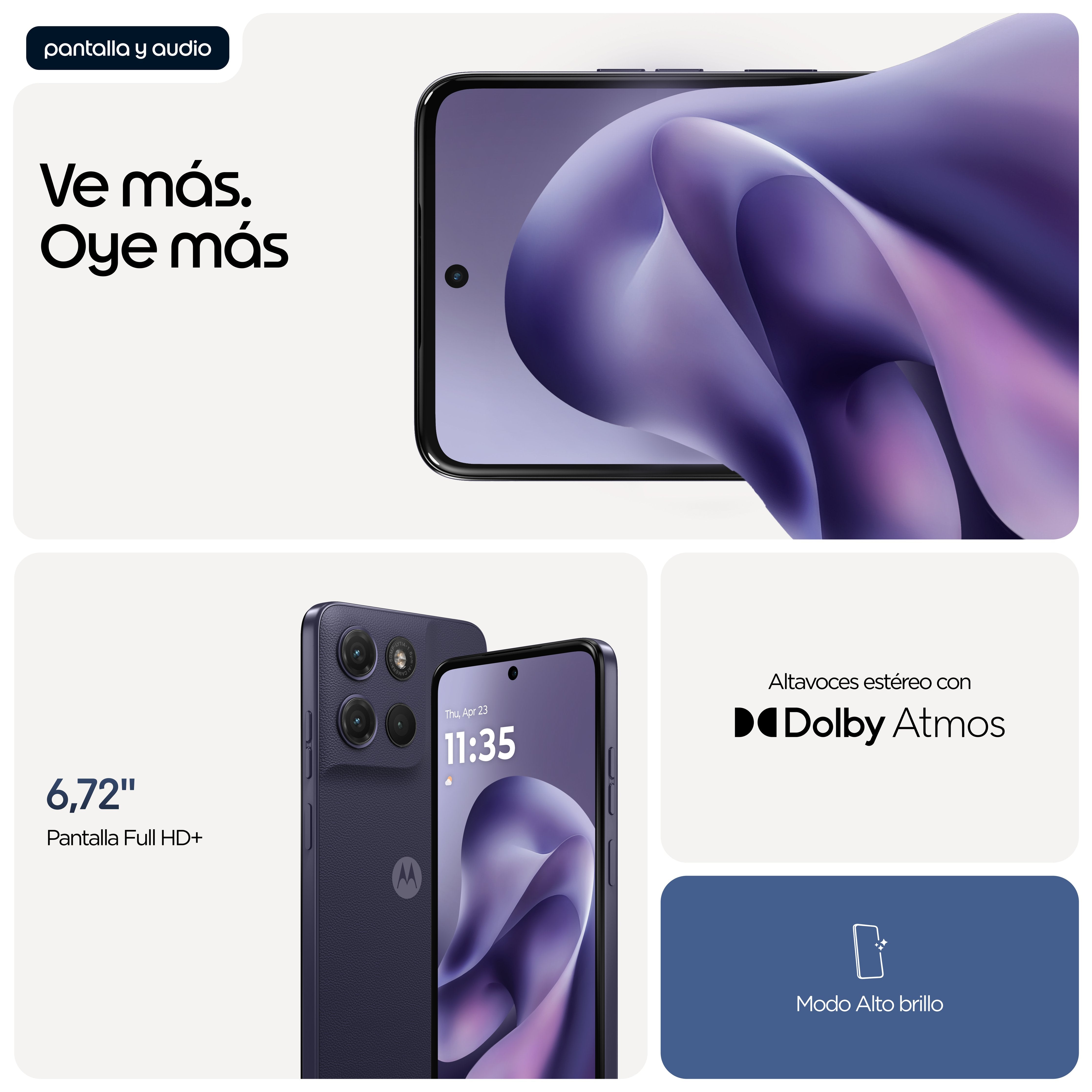 EAN 0840493624426 - Motorola moto g17 power 17,1 cm (6.72") Ranura híbrida Dual SIM Android 15 USB Tipo C 4 GB 256 GB 6000 mA imagen 9