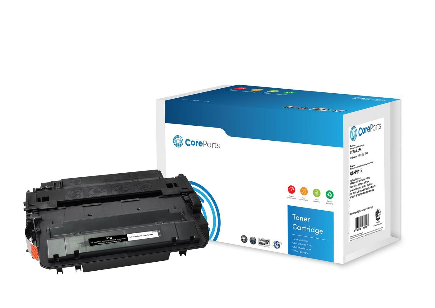 EAN 5704174138617 - CoreParts QI-HP2115 cartucho de tóner 1 pieza(s) Compatible Negro imagen 1