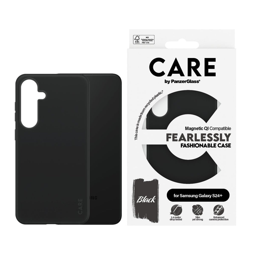 EAN 5715685012365 - PanzerGlass CARE™ by ® Case Black w. Qi Compatible Samsung Galaxy S24+ funda para teléfono móvil Negro imagen 2