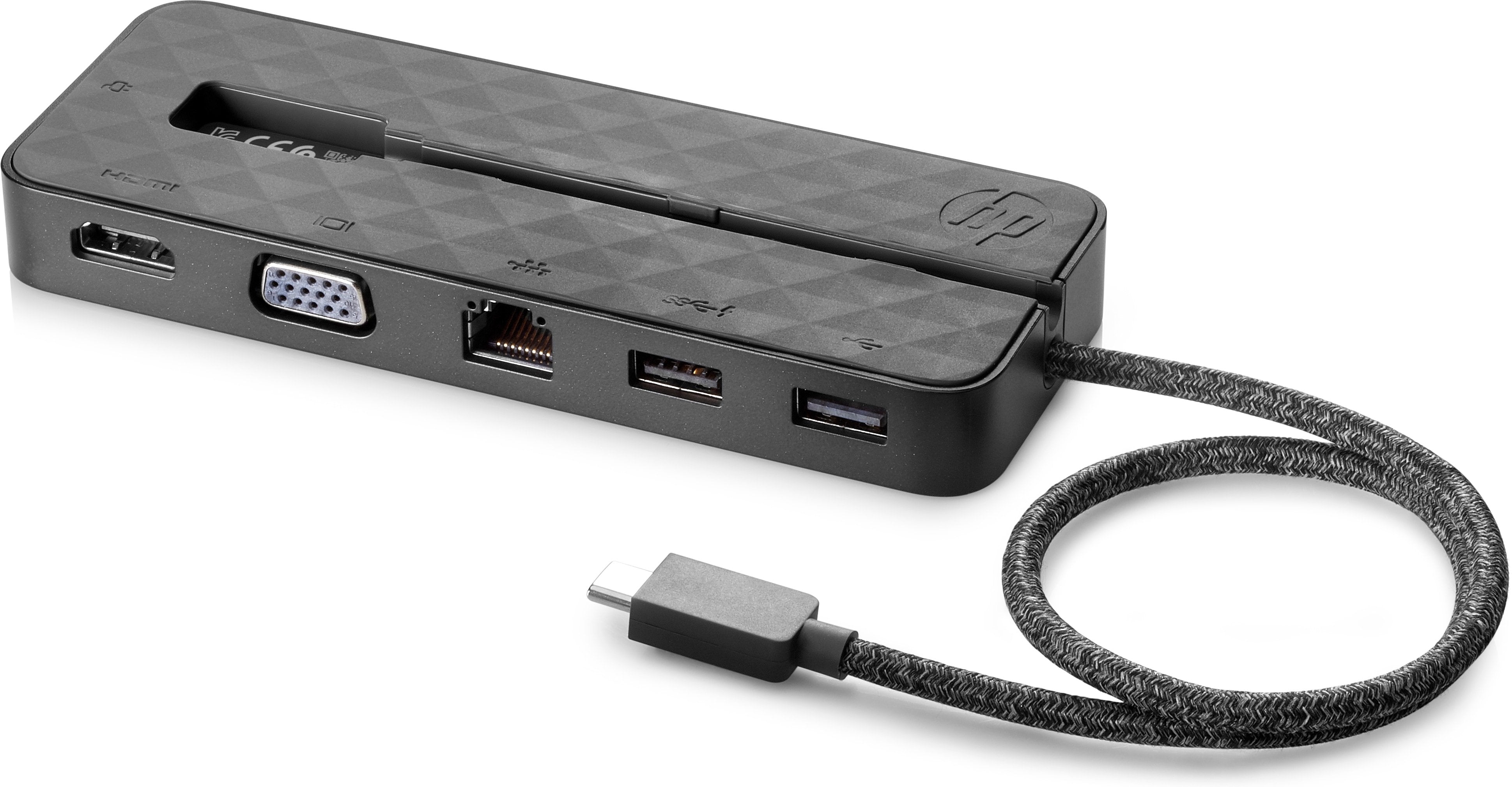 Hp Usb-C Mini Dockestacin De Conexion Usb-C Vga, Hdmigigepara Elite X2, Elitebook 1050 G1, 735 G5, Elitebook X360, Probook X360, Zbook Studio X360 G5