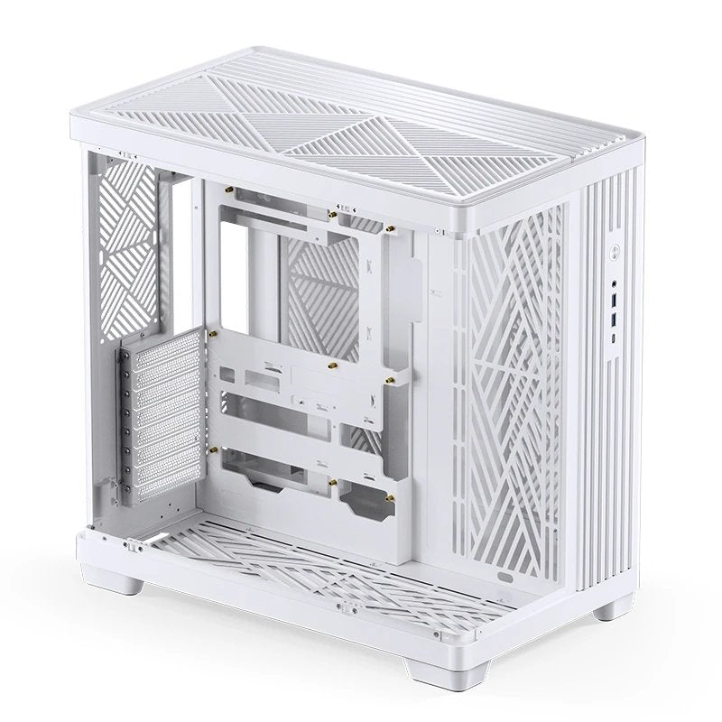 Jonsbo Tk-4 Carcasa, Midi-Tower, Atx, Tempered Glass - Blanco