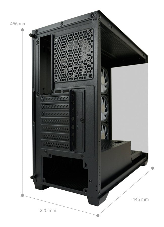 Gehäuse Miditower 715b Negro Usb3.2 Audio O.Netzteil Seamless_x