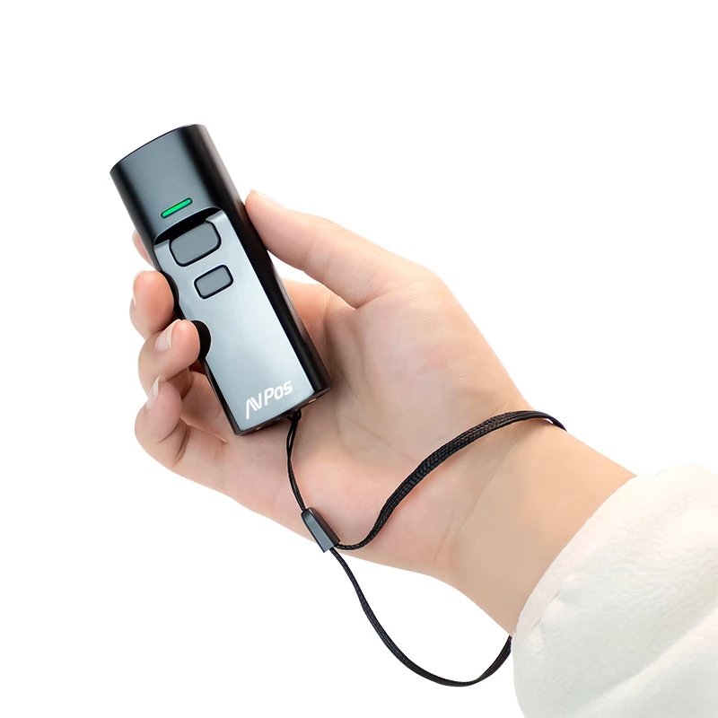 Avpos Bt03 Lector De Codigos Portatil - Cã³digos 1d, 2d Y Qr - Usb, Wireless 2.4 Y Bluetooth - 1100mah - Base Incluida