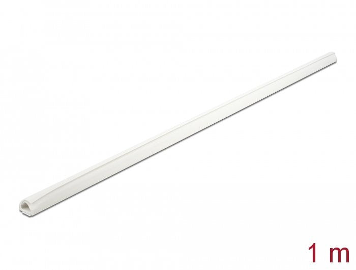 Delock Cablekanal Mini Selbstschliessend Selbstklebend 12 X 12 Mm - Länge 1 M Weiss