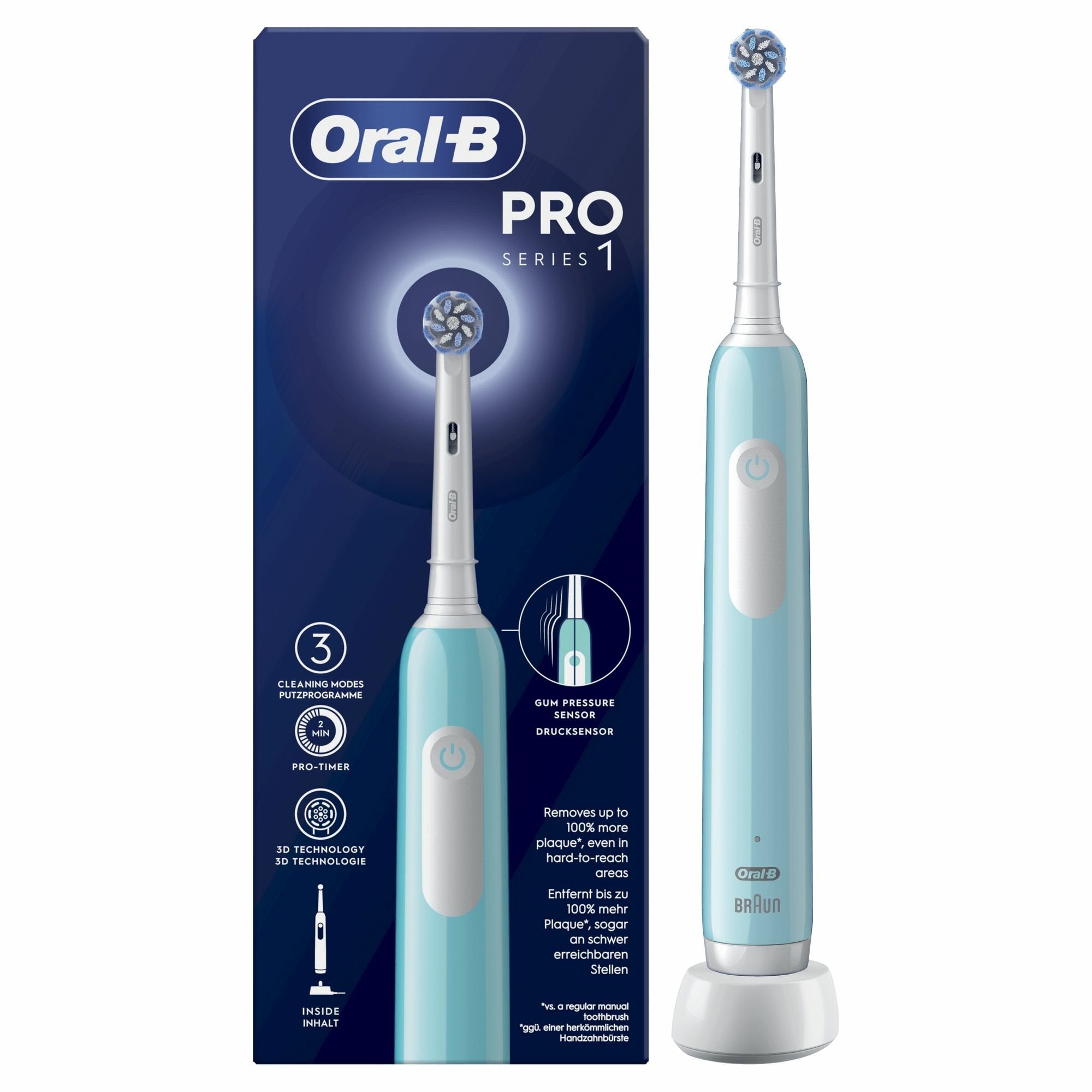 EAN 8700216013116 - Oral-B Pro 1 Sensitive Clean Adulto Cepillo dental oscilante Azul imagen 1