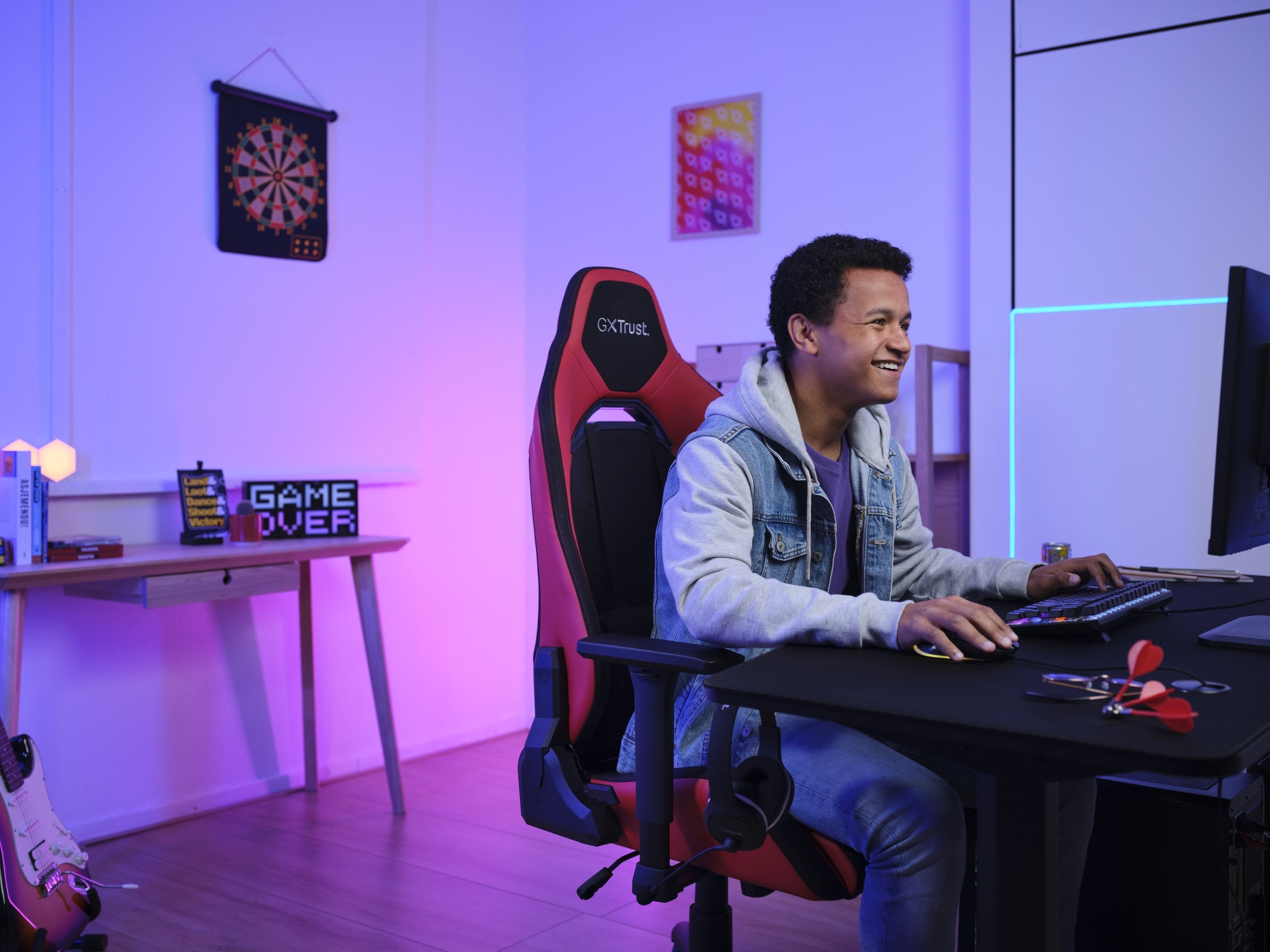 Silla Gaming Trust Gaming Gxt 714 Ruya Roja