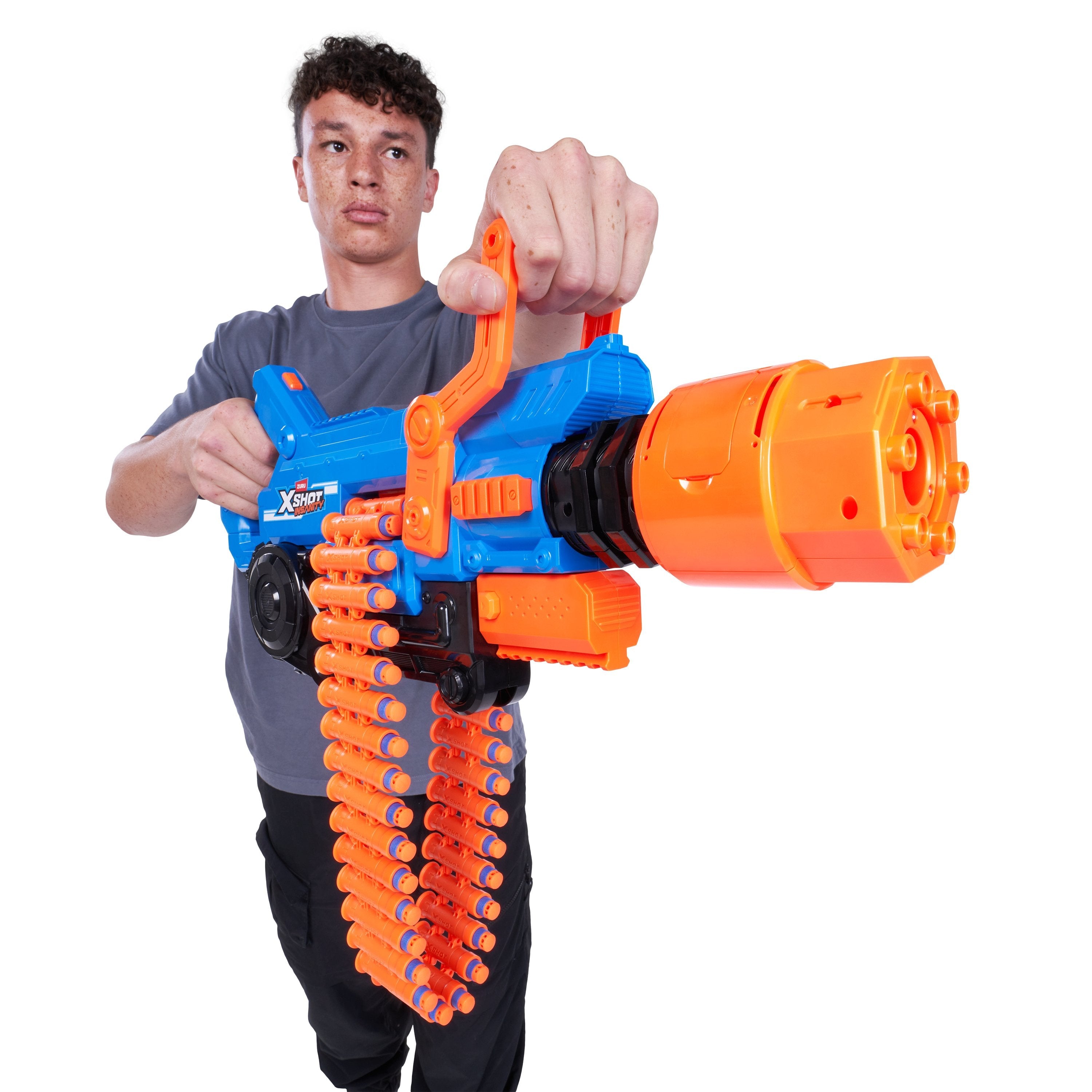 Zuru Xshot Insanity - Blaster Smoke N Barrel, Dartblaster Incluyendo 72 Dardos 36823