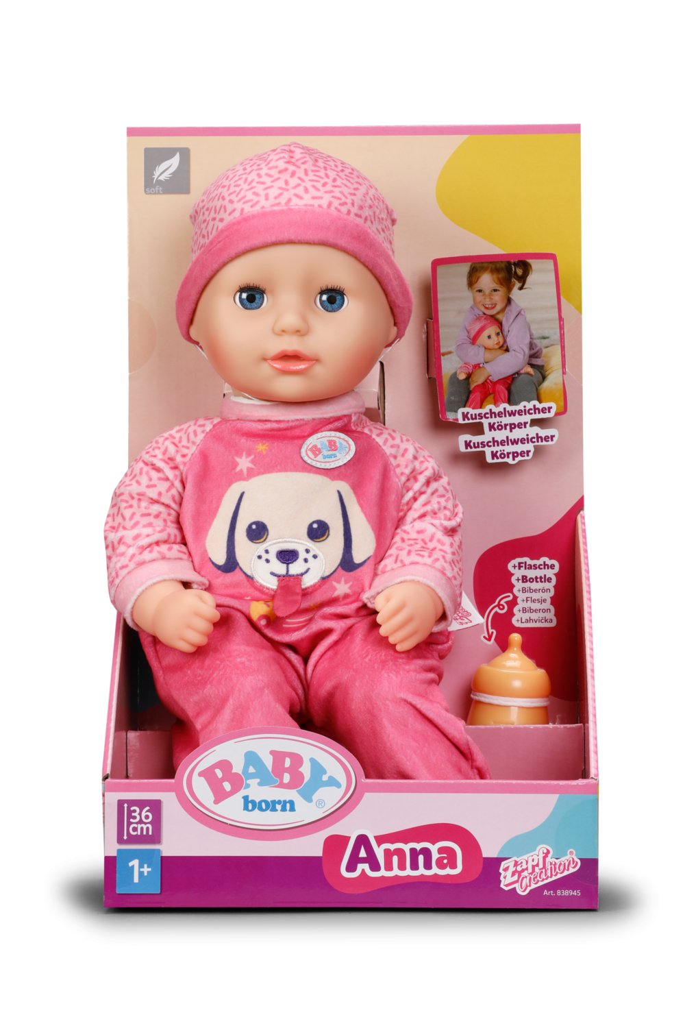 Zapf Creation Baby Born® Anna Rosa 36cm, Muñeca 838945